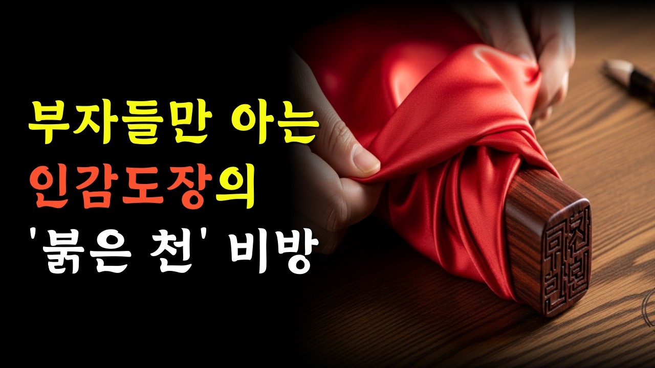 부자들만 아는 인감도장 '붉은 천' 비방