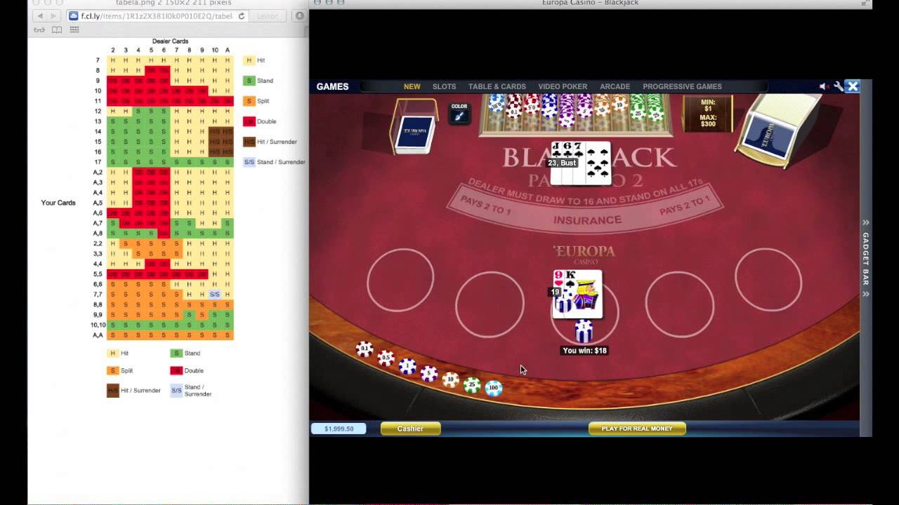 &Icirc;nvaţă să aplici System 21 şi c&acirc;ştigă &icirc;ntre 50 şi 250 &euro; pe zi cu acest sistem de blackjack