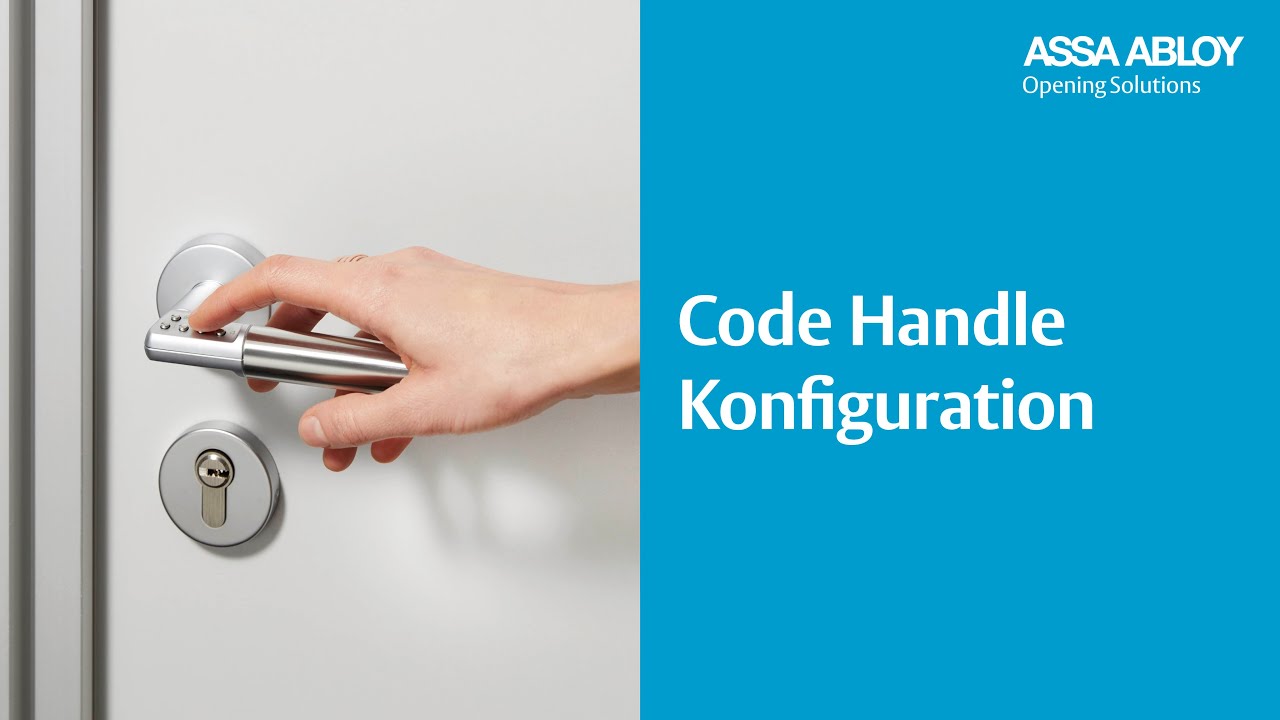 Code Handle Türgriff: Konfiguration Admin-Code (Teil 1/5)