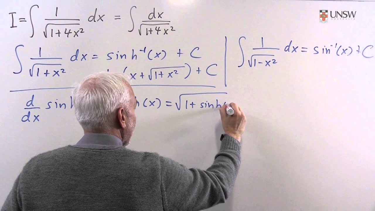 Integration is easier with inverse hyperbolic sin (Ch10 Pr12a)