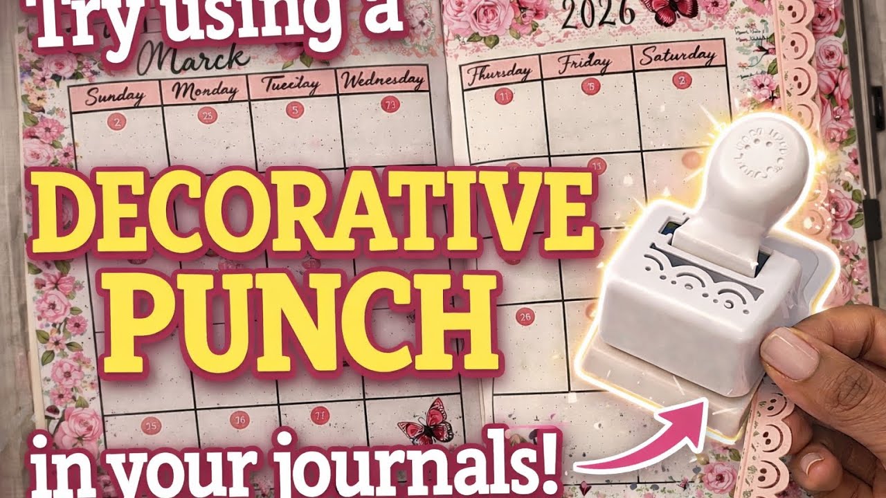Try using a Decorative Punch in your Journals!!!