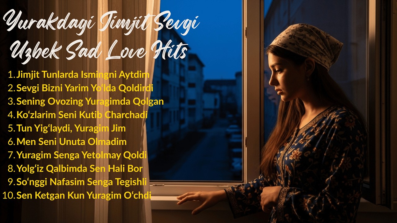 Uzbek Pop Sad Love Mix — Jimjit Tunlarda Ismingni Aytdim | Emotional Uzbek Love Ballad