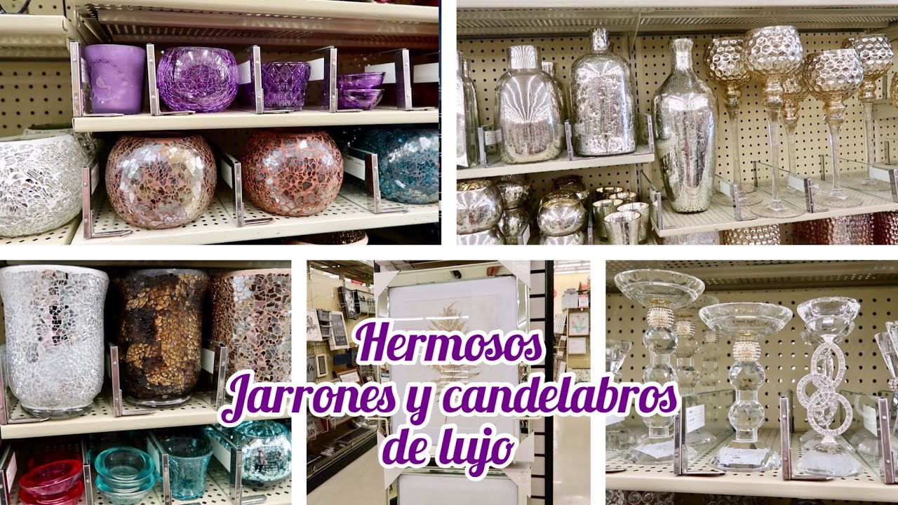 JARRONES DE MERCURIO DE MOSAICO Y CANDELABROS TODO DE  CRISTAL // IDEAS  LUJOSAS