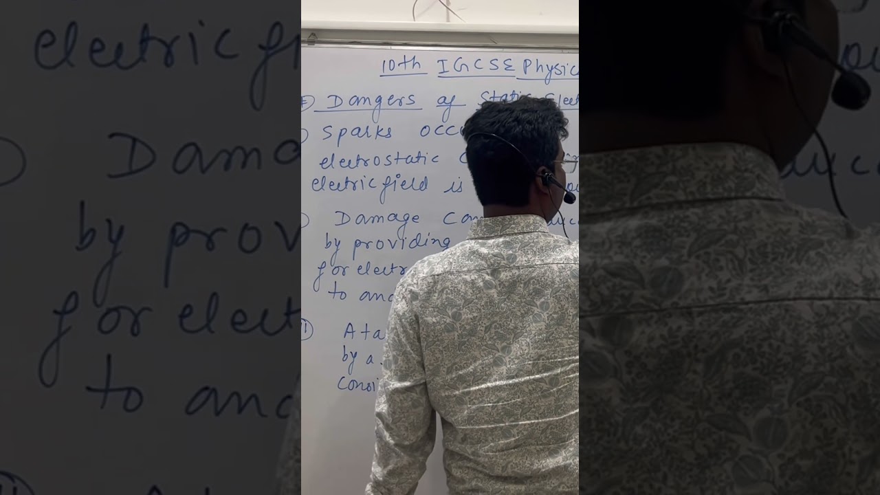 10Th IGCSE physics explanation of a staticelectricity #ytshorts #shorts #igcsephysics #boardexam2026