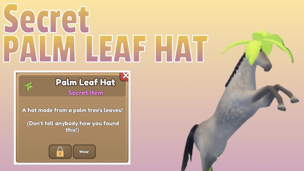 How to Get the *PALM LEAF HAT* Secret Item! | Wild Horse Islands