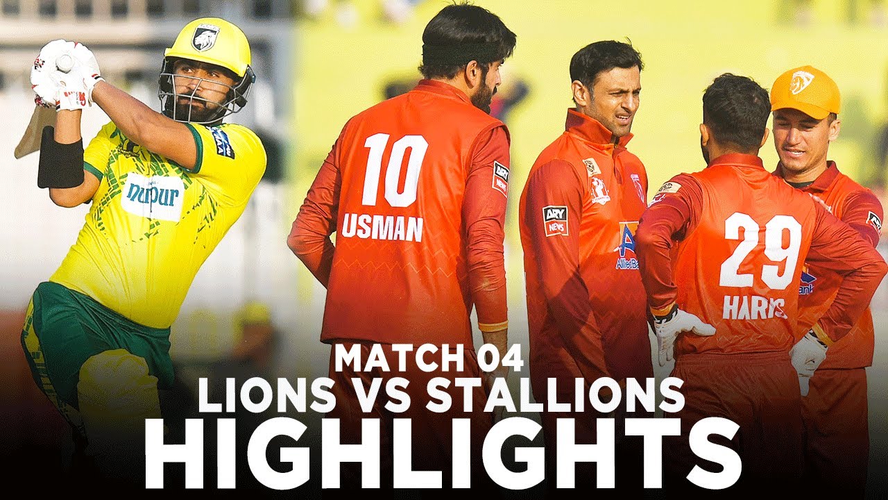 Full Highlights | Nurpur Lions vs ABL Stallions | Match 4 | Champions Cup 2024 M3M1
