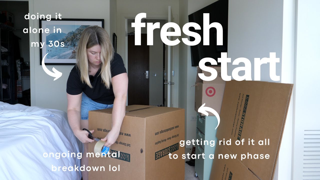 starting over at 36: decluttering and selling all my furniture (moving prep)