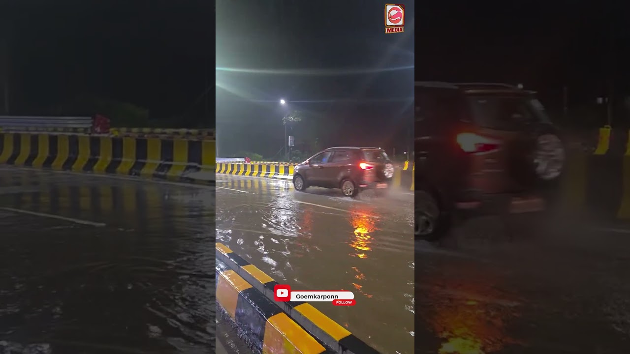 Waterlogging on &lsquo;State-of-the-Art&rsquo; Porvorim Flyover Sparks Sarcastic Reactions