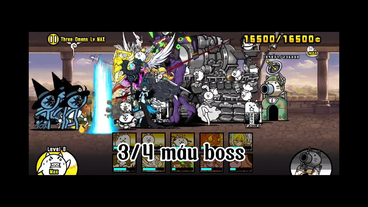 The Battle Cats Tập 9: Đánh Bại 3 Người Que Colossus | Three Omens