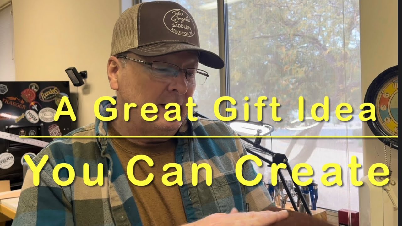 Simple But Elegant Gift Idea - Single Day Leather Project For The Beginner