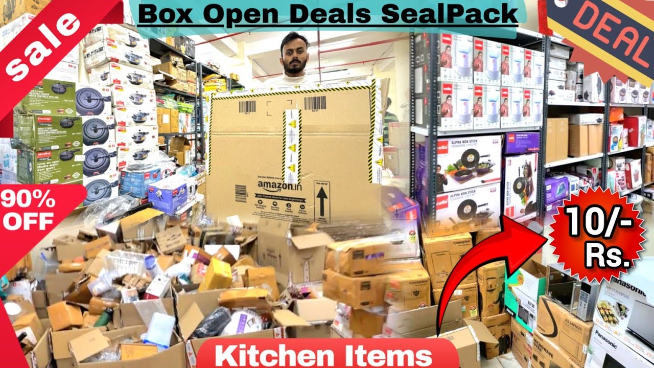 Amazon BOX OPEN KITCHEN ITEMS DISCOUNTS || Geyser Fan Oven Oil Heater Induction Stove Chulha Cookery