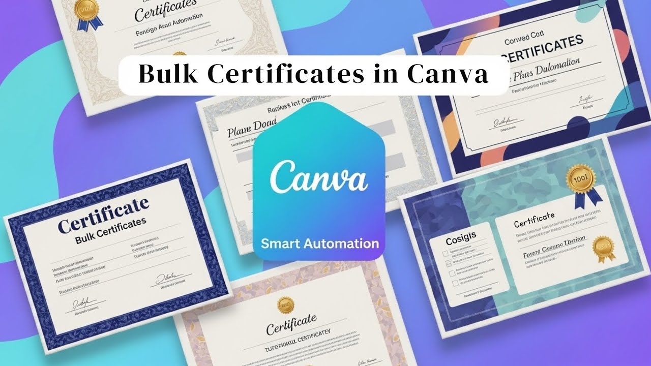 Create Bulk Certificates in Canva using Excel | Bulk Create App Full Tutorial (Step-by-Step Guide)