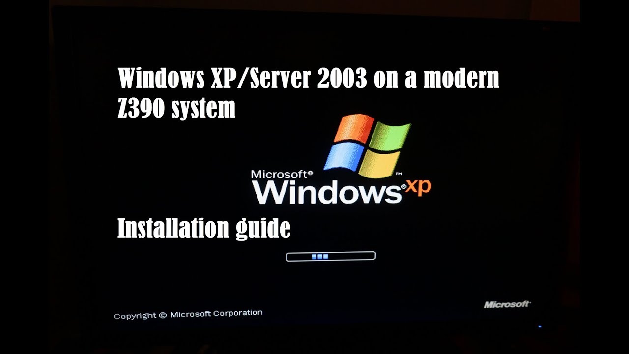 How to Install Windows XP or Server 2003 in 2019 with EVGA Z390 Dark