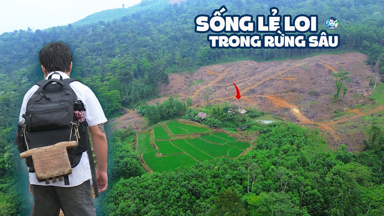 Đeo m&otilde; tr&acirc;u kh&aacute;m ph&aacute; khu ở của cặp vợ chồng gi&agrave; sống 16 năm trong rừng s&acirc;u | Khắc H&agrave;n Vlogs