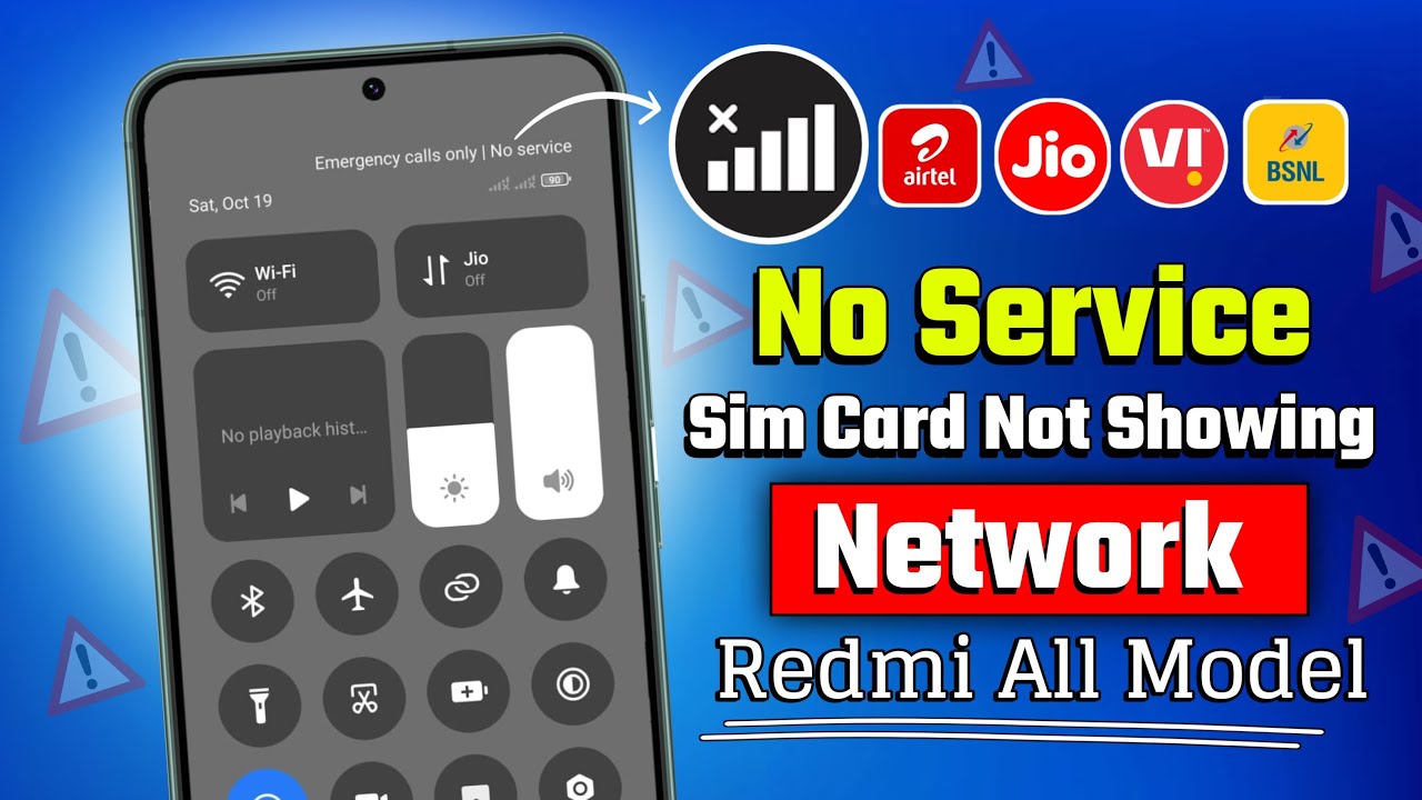 Mi Redmi Network Problem | Sim No Service | Network Not Showing Problem Solution