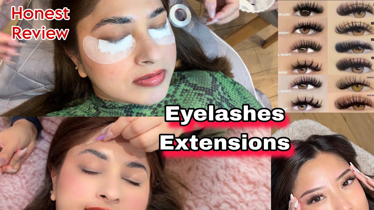 Getting EYELASHES EXTENSIONS For The First Time | Process , Aftercare & My Honest Review 