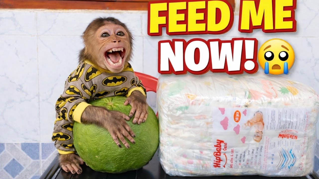 Too Cute to Handle! Baby Monkey Cubin Eats & Plays Like a Child 🥰🐒