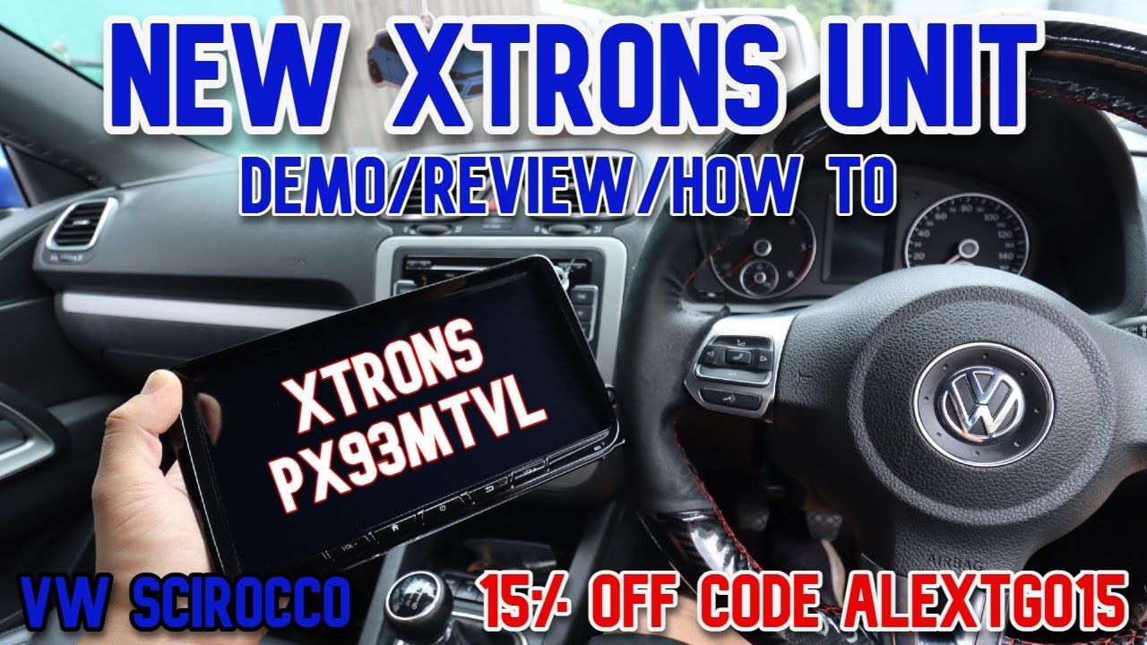 VW Scirocco Xtrons PX94MTVL Unit Installation, Demo and Review. 15% Discount code!