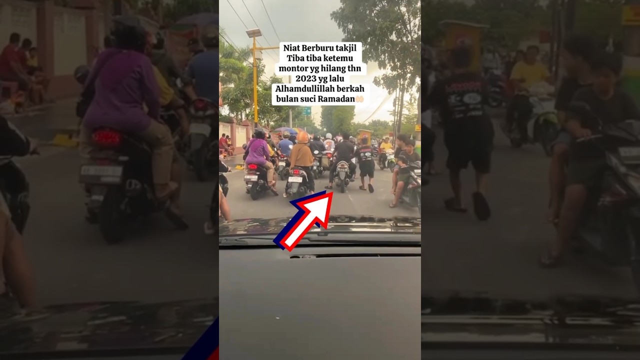Moment Ketemu Motor Yang Hilang Tahun 2023 Lalu Saat Cari Takjil #shorts #trendingshorts #shortvideo