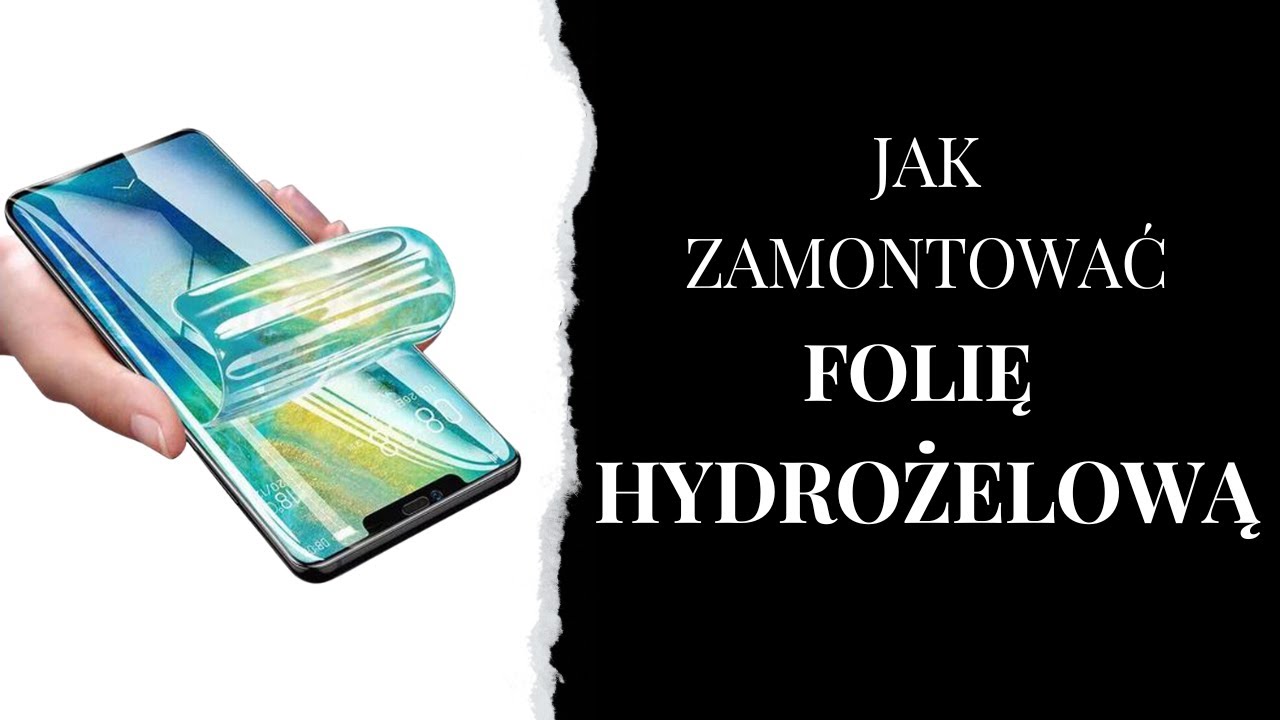 Montaż folii hydrożelowej na EKRAN telefonu!