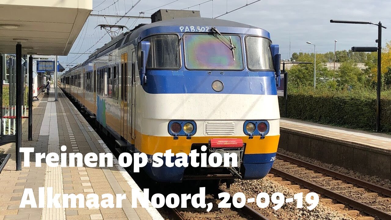 Treinen op station Alkmaar Noord - 20 september 2019