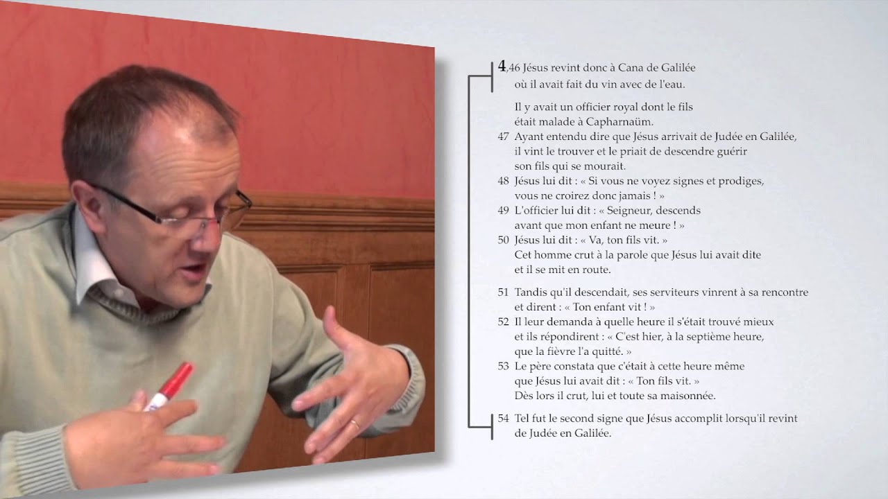 La guérison du fils du Centurion (Jean 4,46-54) - Lecture d'Elian Cuvillier