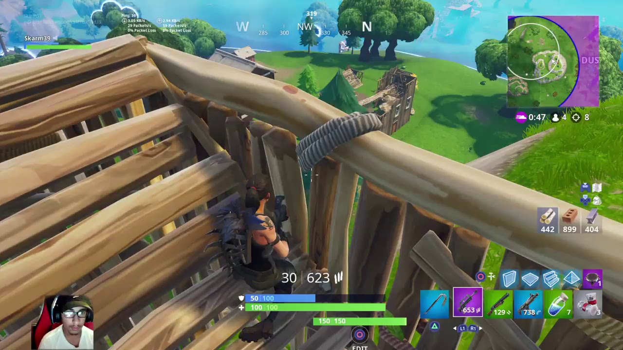 LIVE! PLAYING FORTNITE | 600+ WINS |4.8 K/D| SKAARM (Facecam)