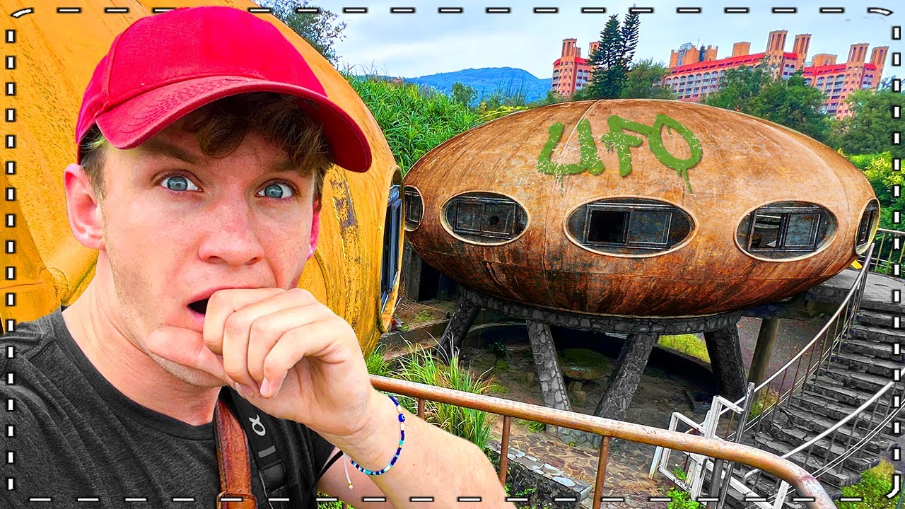 ik ga naar een VERLATEN UFO SPOOKDORP in TAIWAN