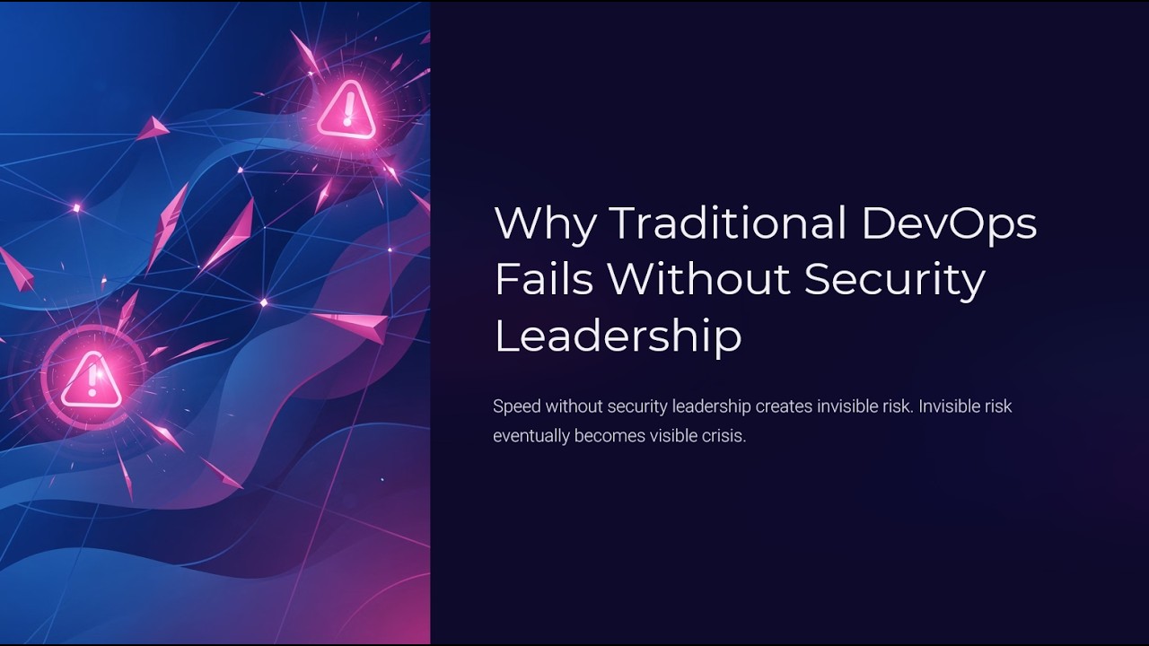 Why Traditional DevOps Fails Without Security Leadership (02 of 15)