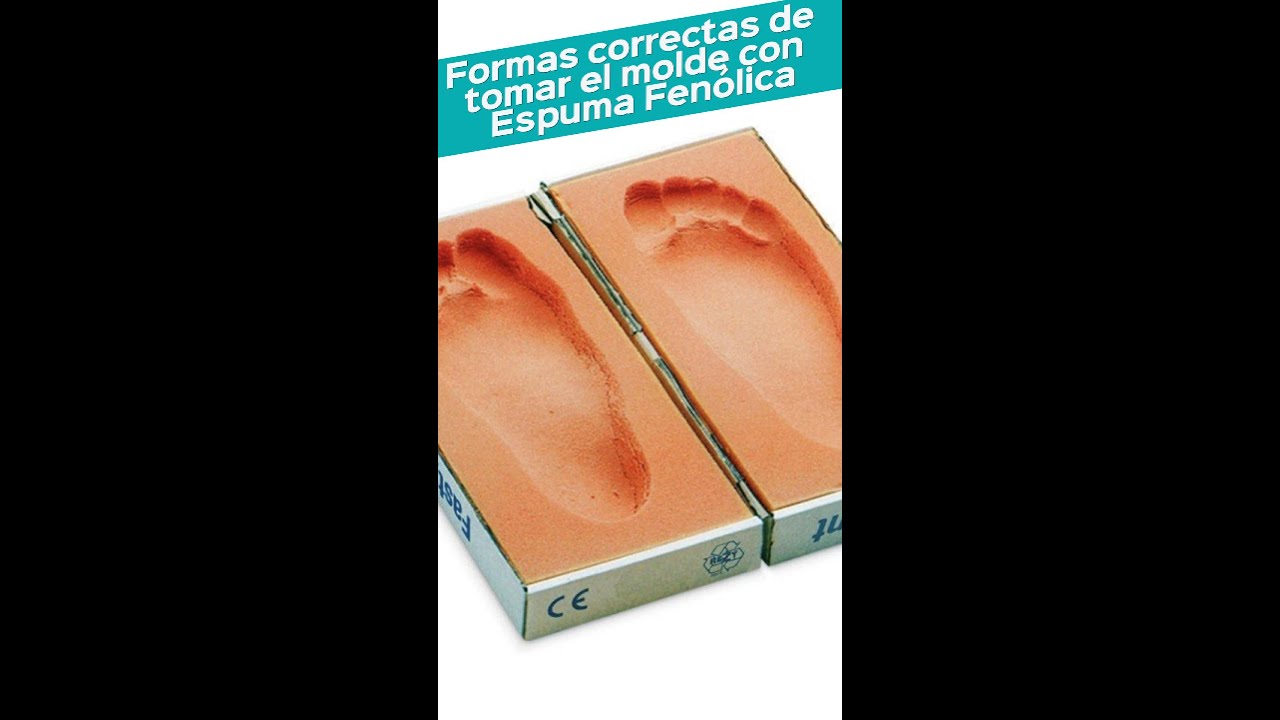 Cómo tomar el molde del pie con espuma Fenólica