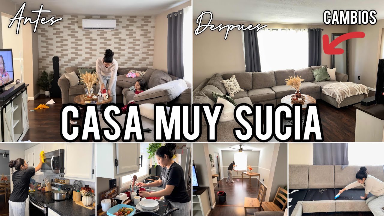 ✨ LIMPIEZA EXTREMA ✅| MOTÍVATE A LIMPIAR CONMIGO TODA LA CASA 🏡 🧼| LAVANDO ROPA 👚🧺
