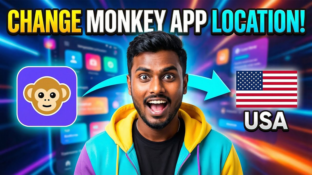 Как изменить свое местоположение в приложении Monkey | VPN для приложения Monkey (2026)