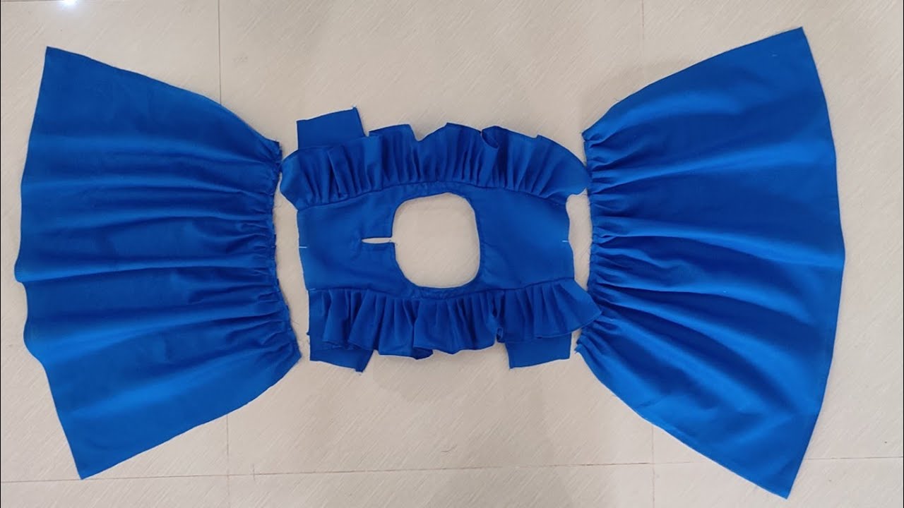 Very easy baby frock cutting and stiching