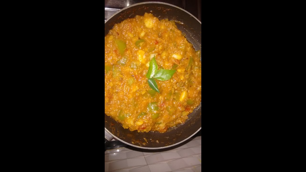 உருளைக்கிழங்கு குடைமிளகாய் மசாலா | POTATO CAPSICUM MASALA