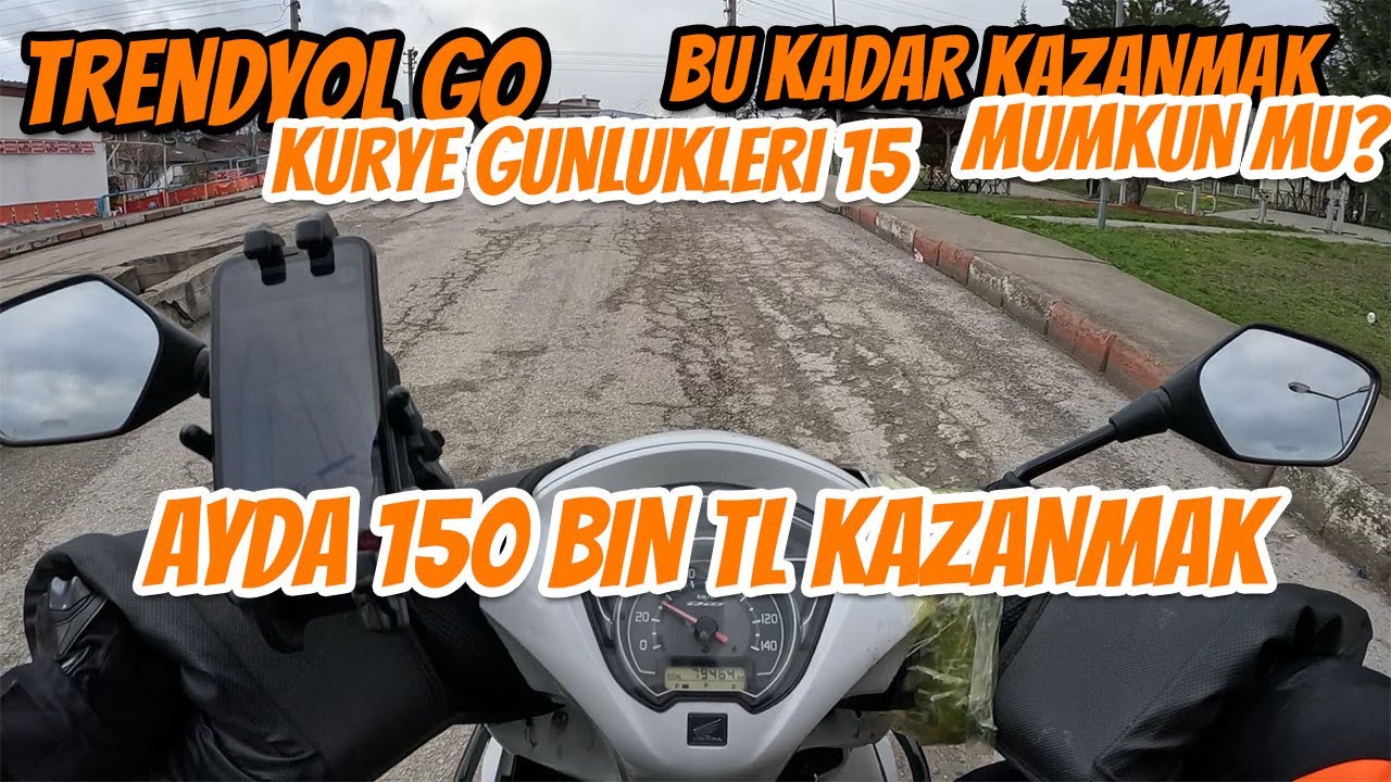 TRENDYOL GO KURYE GÜNLÜKLERİ 15 l BU KADAR PARA KAZANABILIR MİSİN?