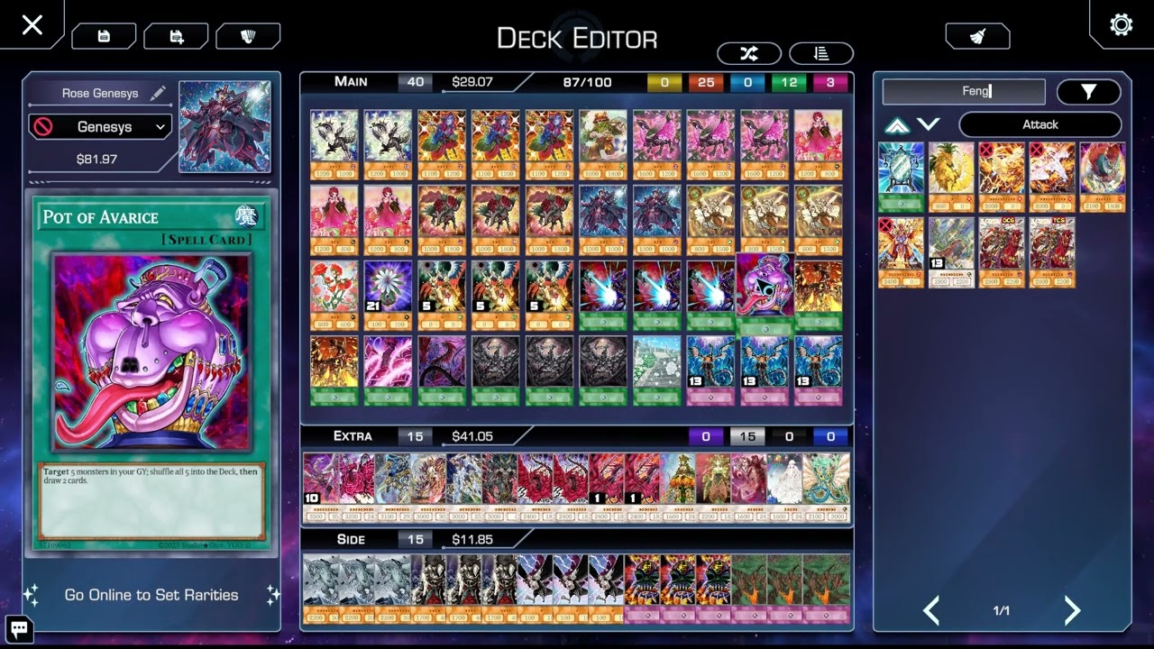 Yugioh Genesys: A Final Update On The Rose Dragon Deck