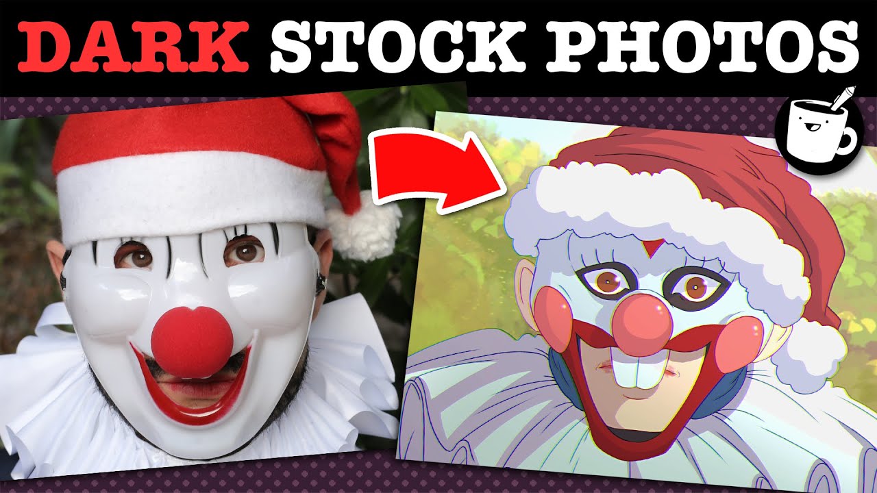 Artists Draw DARK Stock Photos Based On Their Description