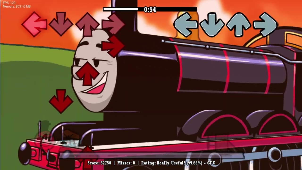 Friday Night Funkin - Big Engine Brawl / UGH (cover) / Full Combo