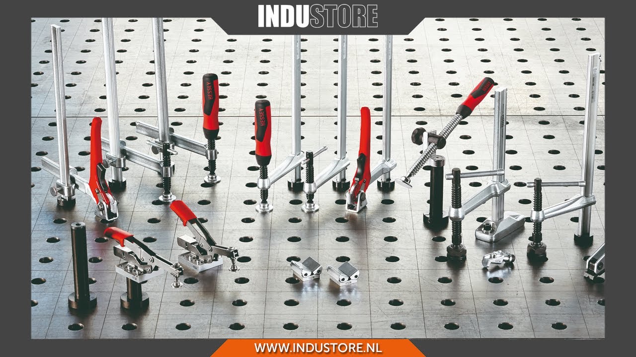 Industore: Bessey Lastafel klemmen | Robuuste spanklemmen voor opspannen op lastafel / opspantafel.