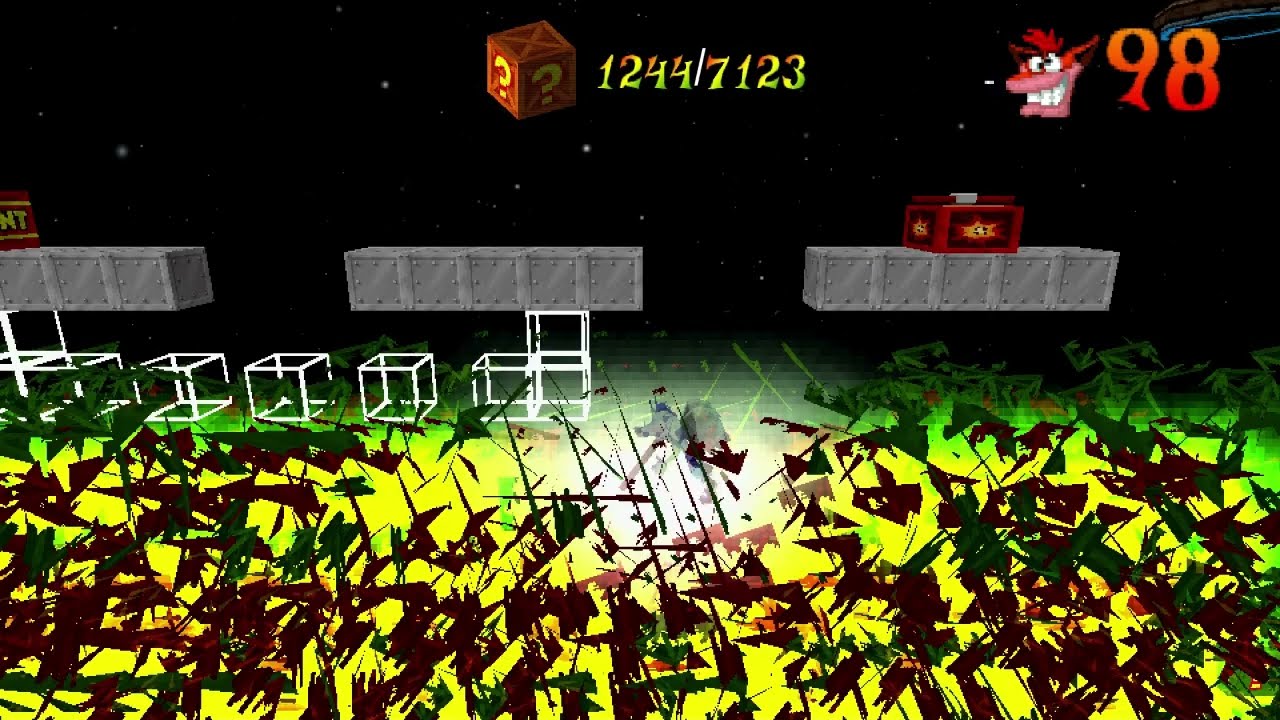 Crash Bandicoot - Back In Time Custom Level Playthrough: 7123 (Onyx gem route)