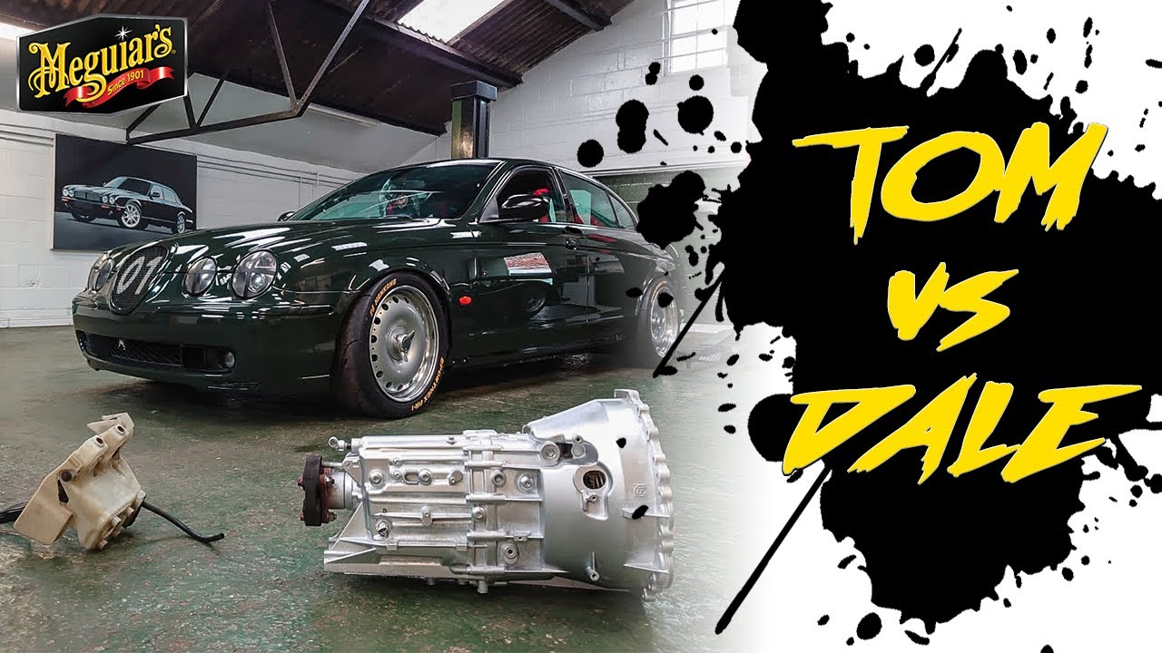 WORLDS FIRST ROAD LEGAL MANUAL GEARBOX SWAP on Dale's JAGUAR S-Type R | Tom Vs Dale 2 | Dale Ep.15