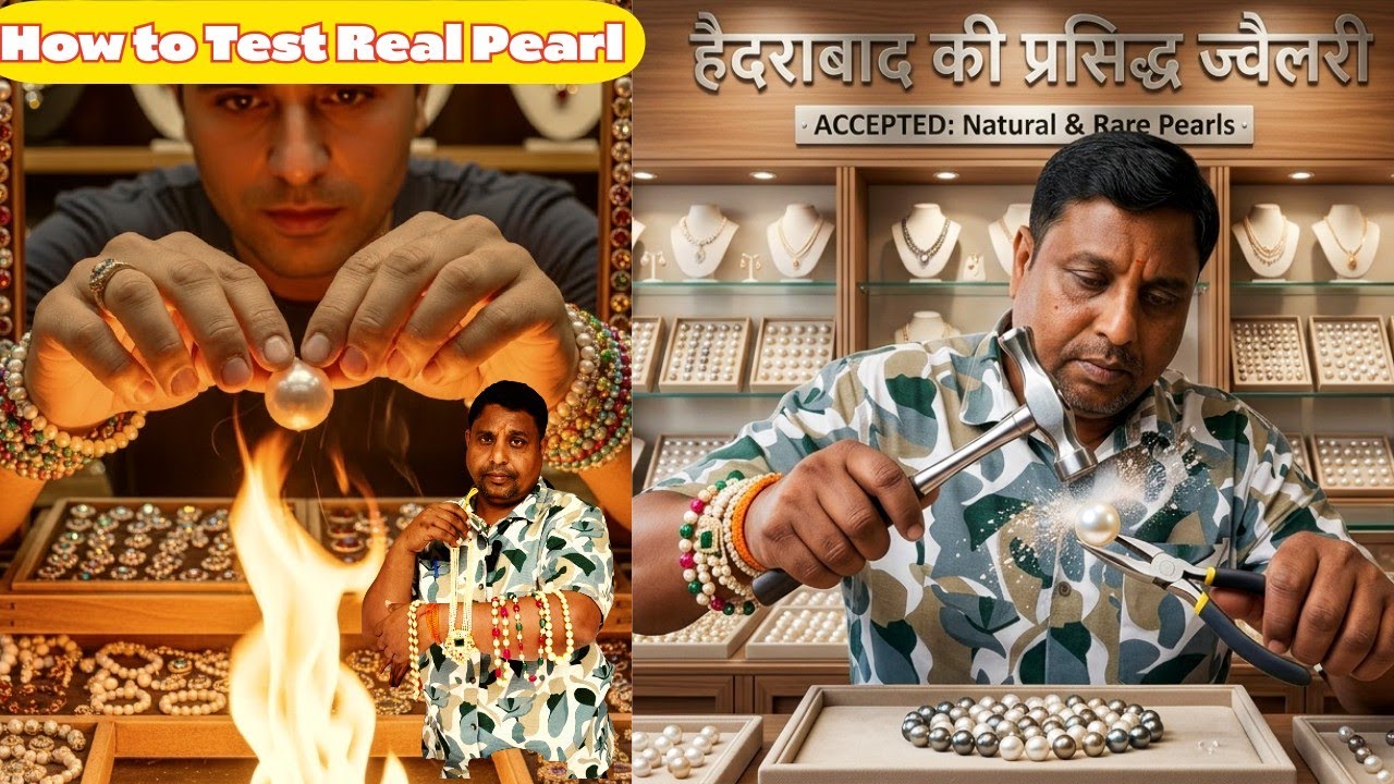Real Pearl Reality: How to Test? 💎 Where to buy online? #realpearls  #pearljewelry #hyderabadpearls