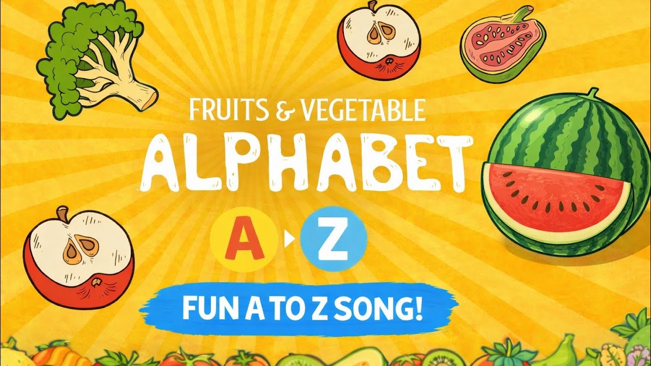 Fruit and Vegetables - So Yummy! | Phonics Song for Kids | Learn the Alphabet & ABCs