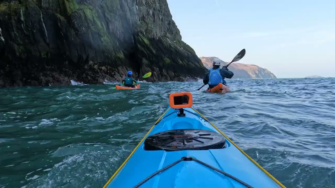 Kayaking from Bull Bay to Porth Llanlleiana via Porth Wen - Sunday 9th March 2025