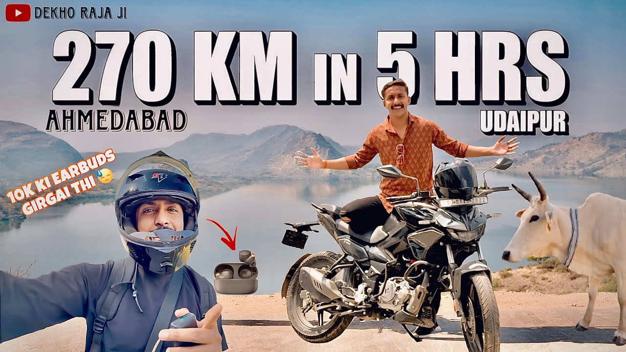 My First Rajasthan Bike Trip! | Ahmedabad to Udaipur Ride: Best Route & Hidden Gems | DRJ Vlog