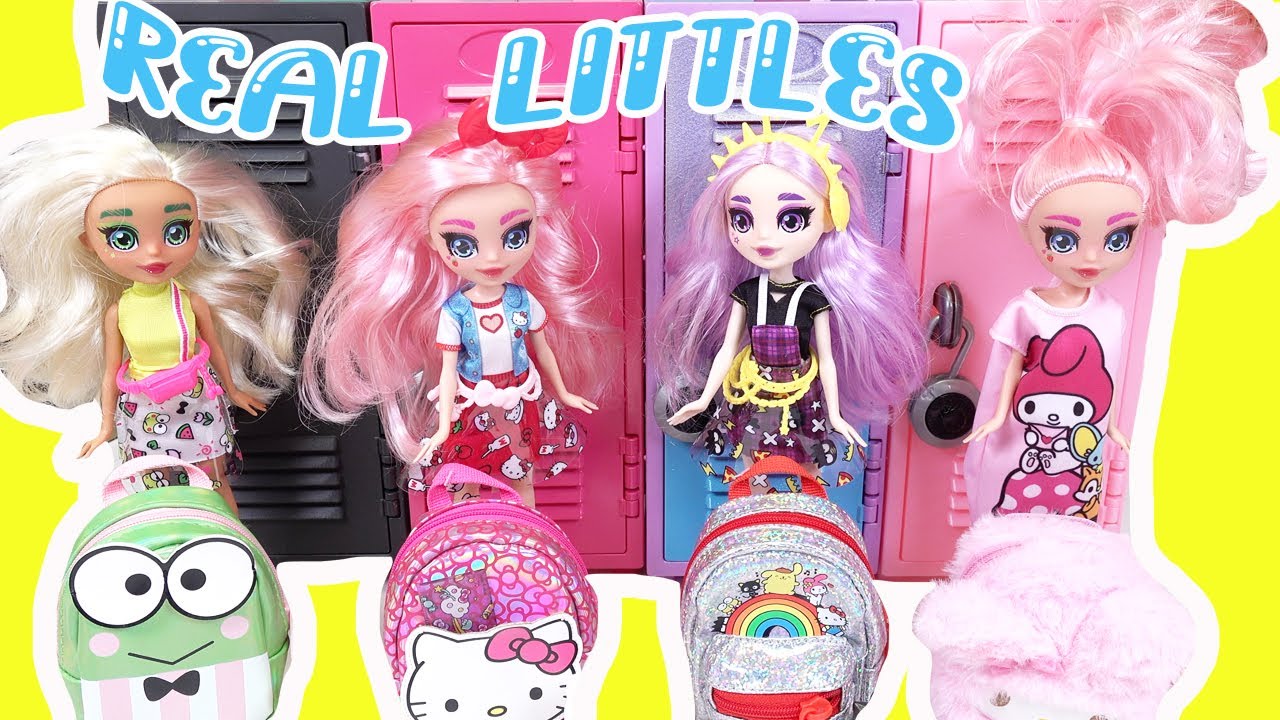 Hello Kitty and Friends Real Littles Disney Backpacks! Back to School
