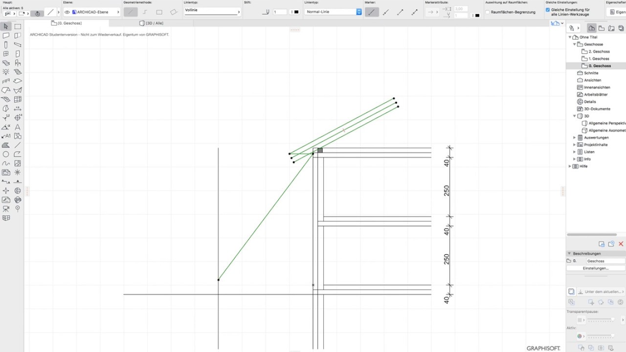 Archicad 21 Grundeinführung für absolute Beginner 1   Höhenentwicklung Wohngebäude