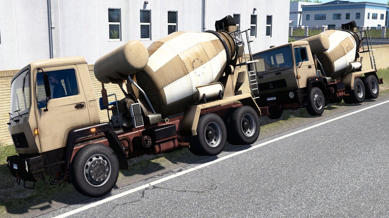 Dos Hormigoneras Por España La Coruña - Vigo - León y Gijón |  ETS2 IBERIA Online