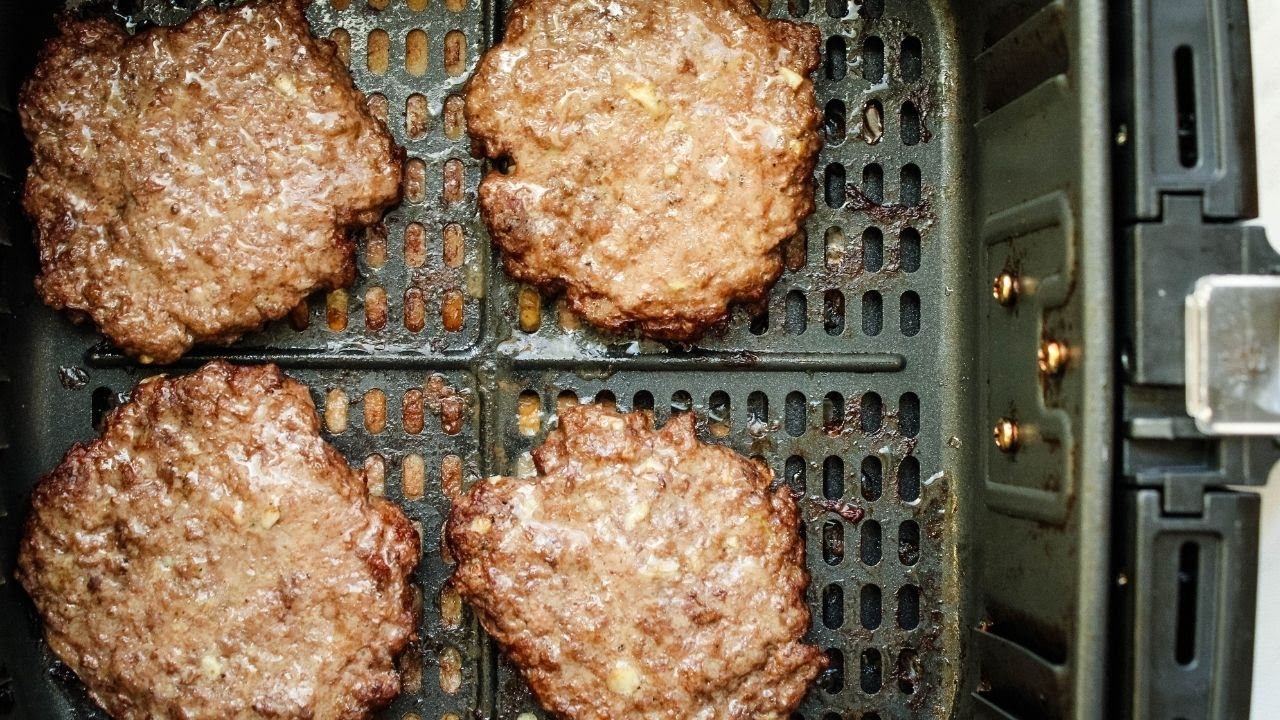 Air Fryer Hamburgers
