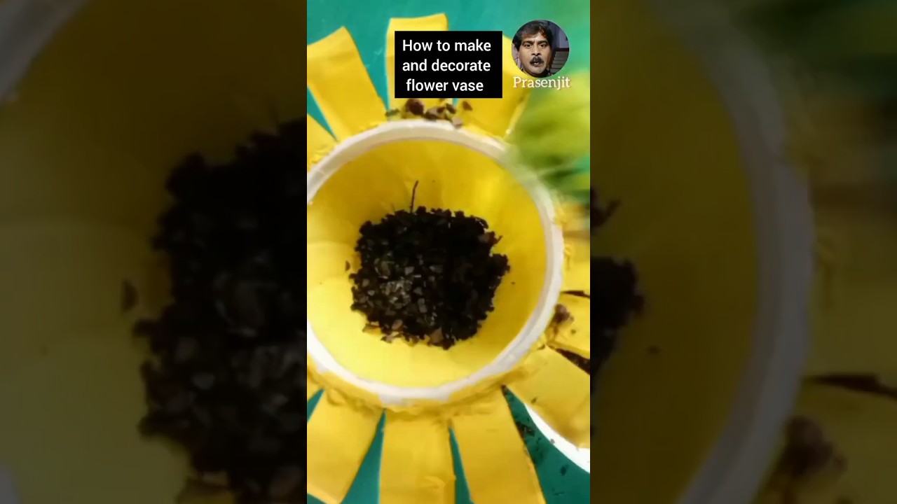 Flower Vase With Plastic Bottle । Making Flower Vase 